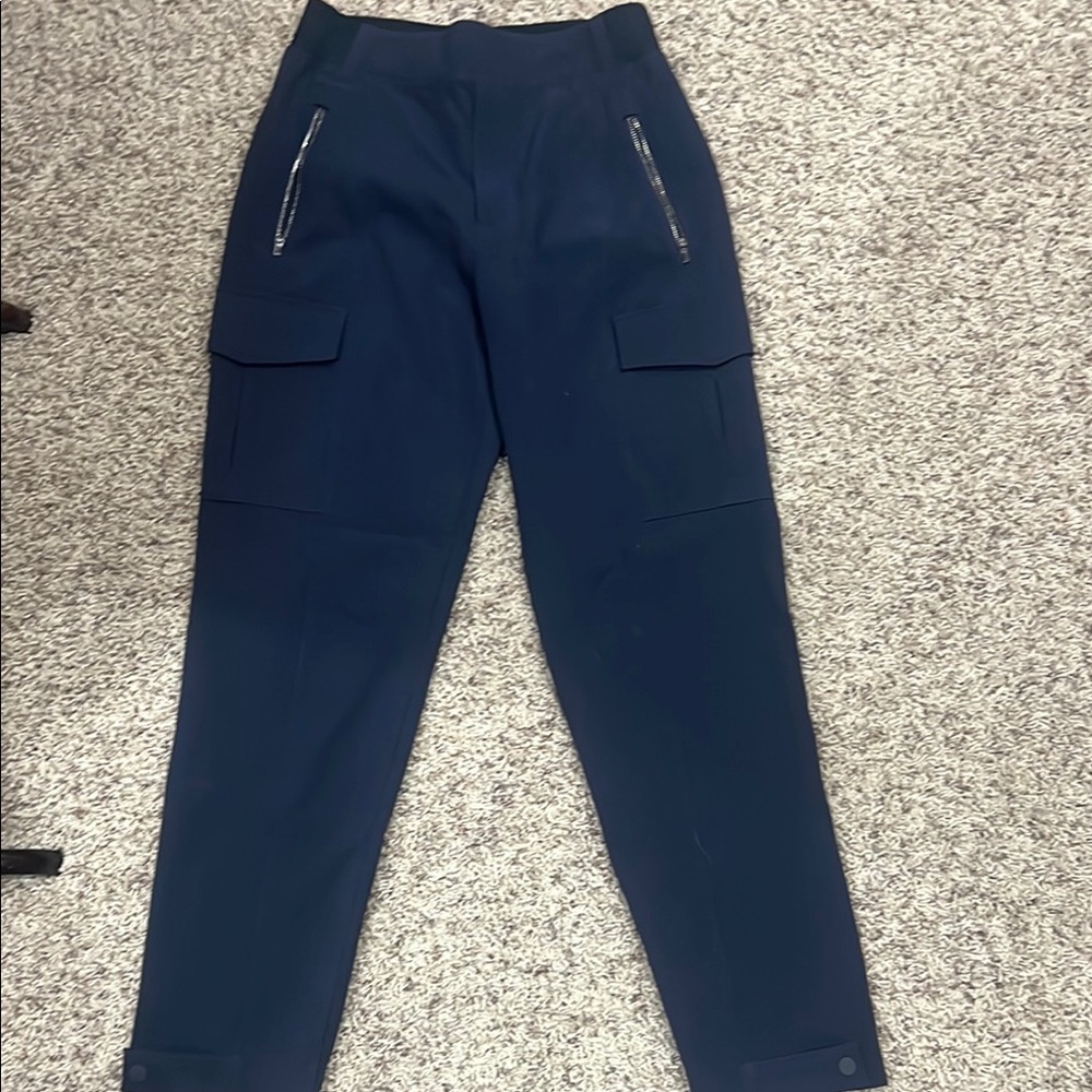 Athleta Navy Cargo Pants